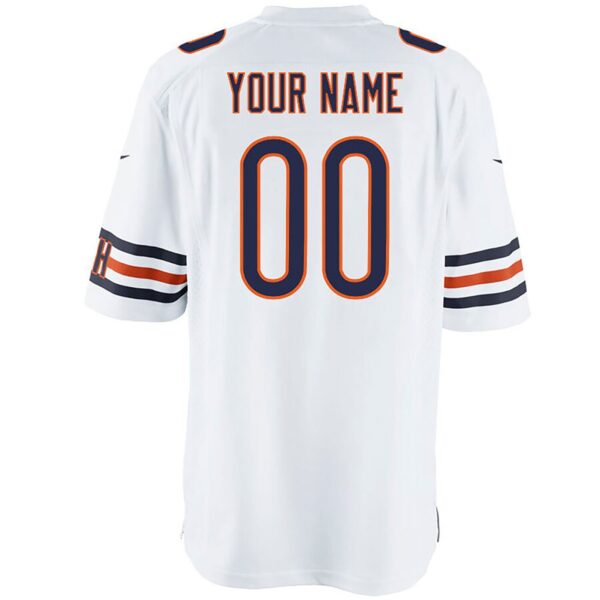 Chicago Bears Nike Game Road Jersey - White - Custom - Mens - Image 2