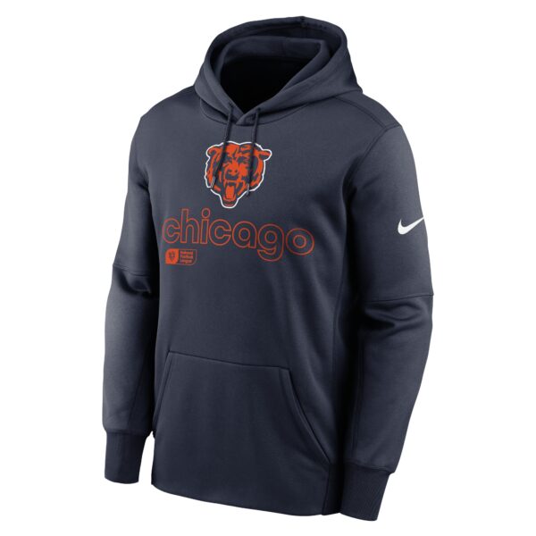 Chicago Bears Nike Performance Fleece Pullover Hoodie - Mens - Image 2