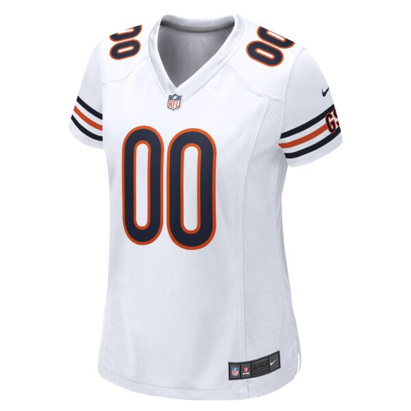 Chicago Bears Nike Road Game Jersey - White - Custom - Womens - Image 2
