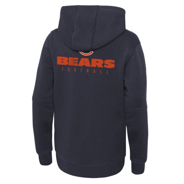 Chicago Bears Nike Sideline Hoodie -Navy - Youth - Image 3