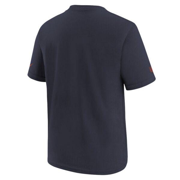 Chicago Bears Nike Team Issue Sideline T Shirt - Navy -  Youth - Image 3