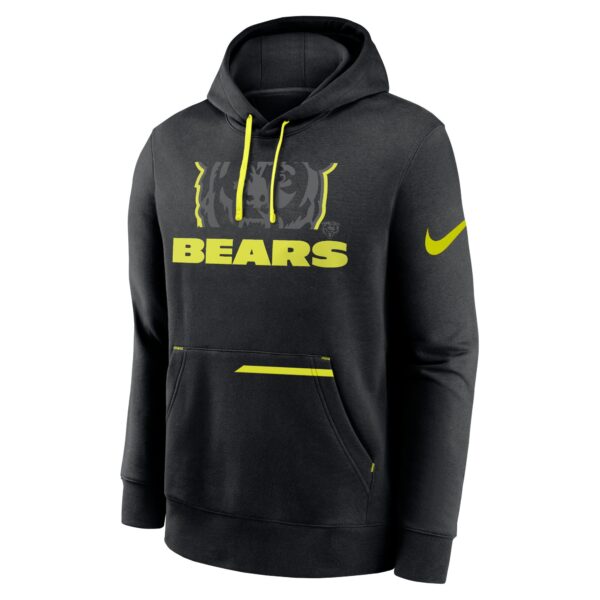 Chicago Bears Nike VOLT Pullover Fleece Hoodie - Mens - Image 2