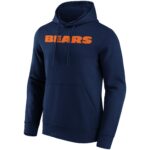 Chicago Bears Primary Colour Wordmark Hoodie - Mens - Big & Tall