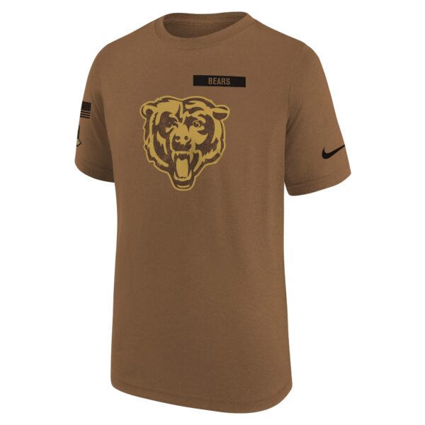 Chicago Bears Salute to Service T-shirt Legend - Brown -  Youth - Image 2