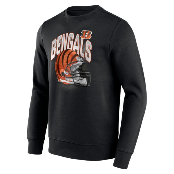 Cincinnati Bengals End Around Helmet Graphic Crew Sweatshirt - Mens - Image 2