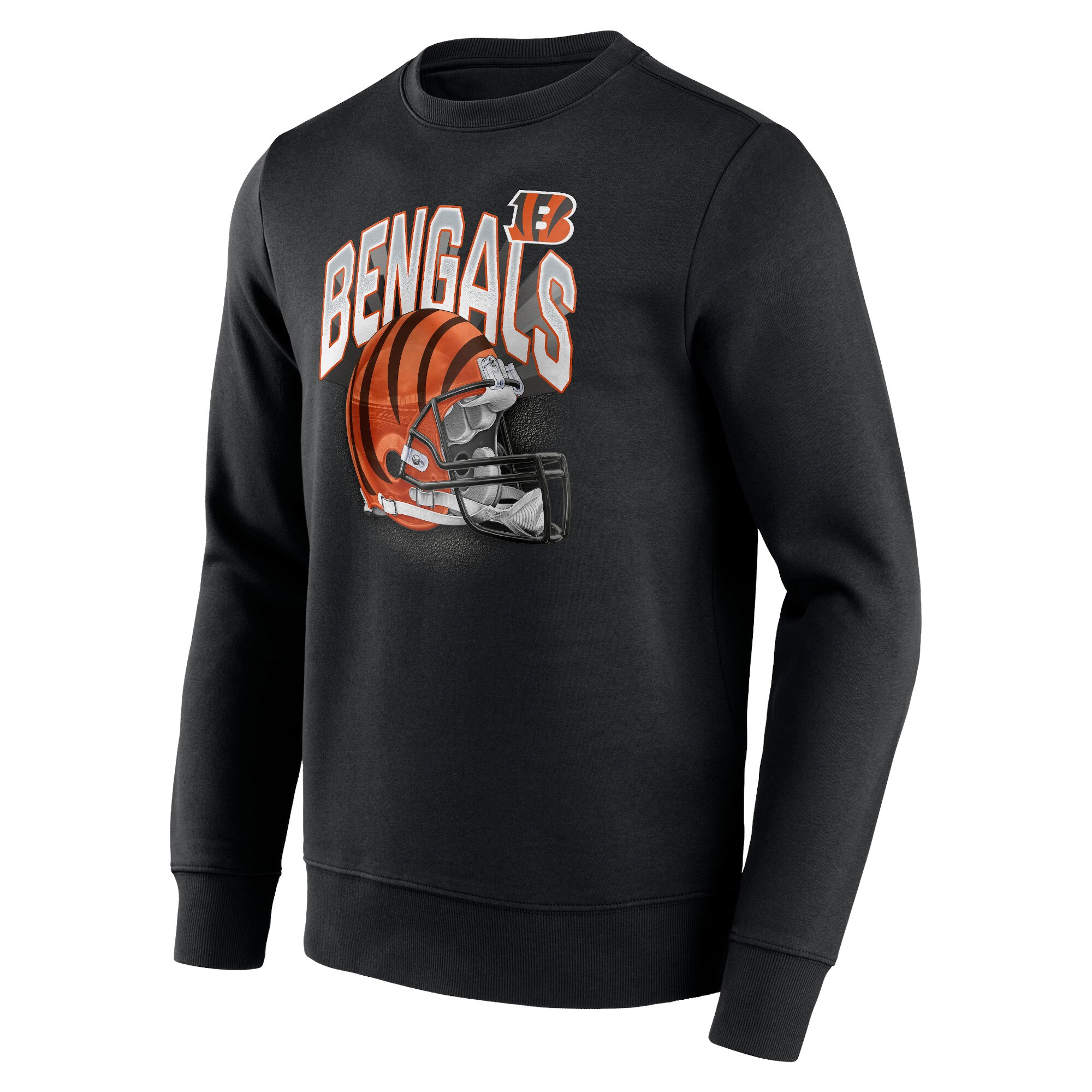 Cincinnati Bengals End Around Helmet Graphic Crew Sweatshirt - Mens - Image 2
