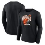 Cincinnati Bengals End Around Helmet Graphic Long Sleeve T-Shirt - Mens