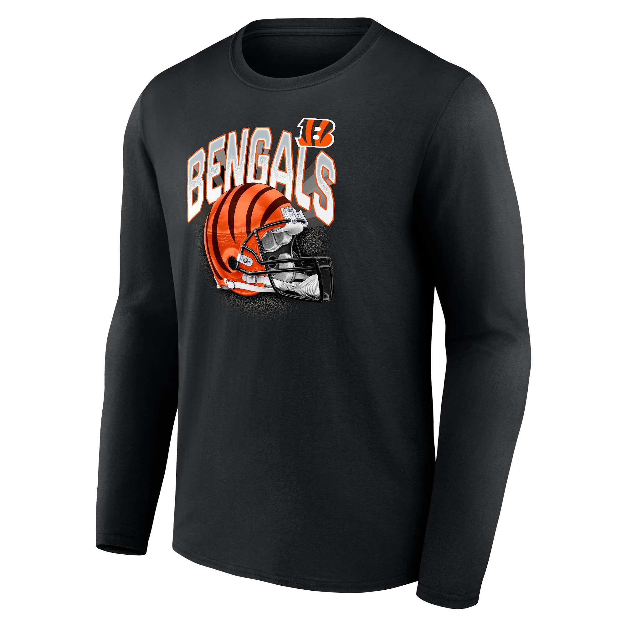 Cincinnati Bengals End Around Helmet Graphic Long Sleeve T-Shirt - Mens - Image 2