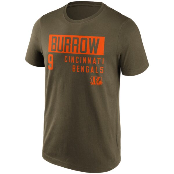 Cincinnati Bengals Fashion Name & Number T-Shirt - Joe Burrow - Mens
