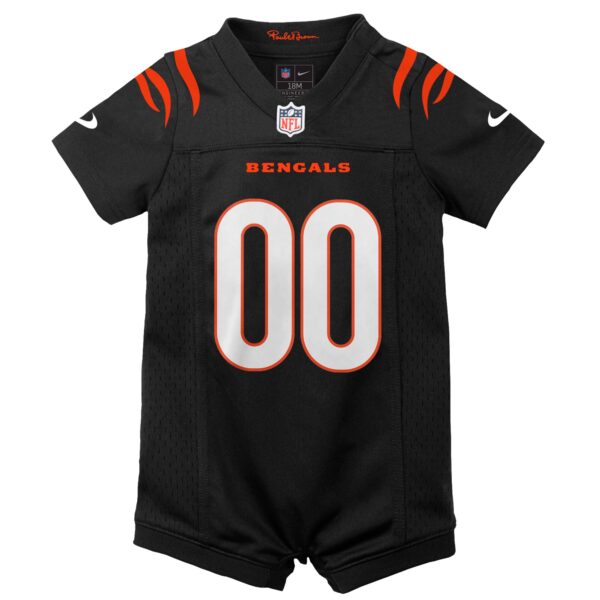 Cincinnati Bengals Home Jersey Romper - Custom - Newborn - Image 2