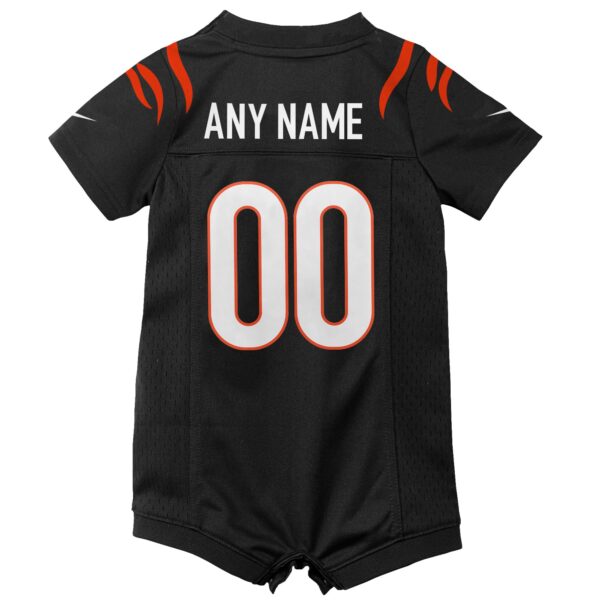 Cincinnati Bengals Home Jersey Romper - Custom - Newborn - Image 3