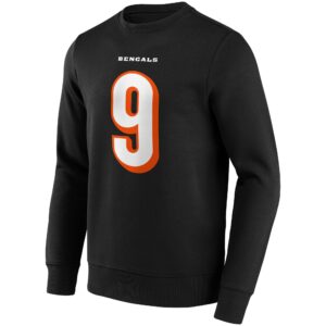 Cincinnati Bengals Home Name & Number Crew Sweatshirt - Joe Burrow - Mens