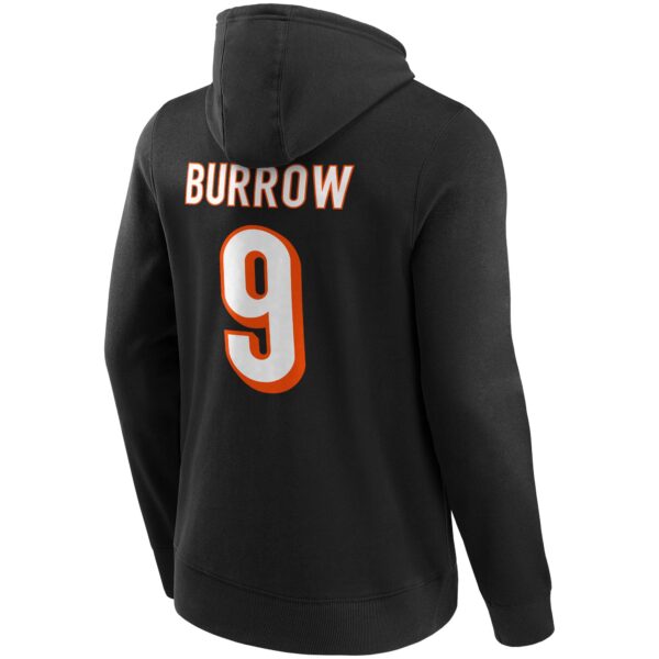 Cincinnati Bengals Home Name & Number Hoodie - Joe Burrow - Mens - Big & Tall - Image 2