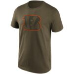 Cincinnati Bengals Khaki Colour Pop Graphic T-Shirt - Mens