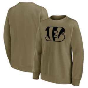 Cincinnati Bengals Mono Logo Graphic Oversized Crew Sweatshirt - Womens