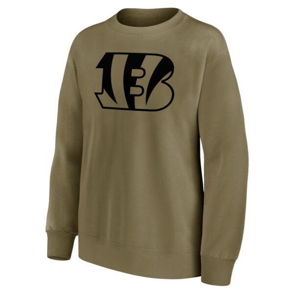 Cincinnati Bengals Mono Logo Graphic Oversized Crew Sweatshirt - Womens - Image 2