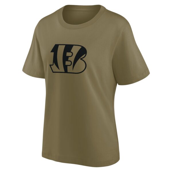Cincinnati Bengals Mono Logo Graphic Oversized T-Shirt - Womens - Image 2