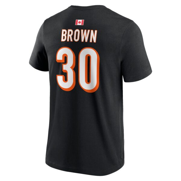 Cincinnati Bengals Name and Number T-Shirt - Chase Brown 30 - Mens - Image 3