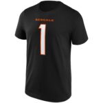 Cincinnati Bengals Name & Number T Shirt - Ja'Marr Chase - Mens