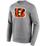 Cincinnati Bengals Neutral Colour Logo Crew Sweatshirt - Mens - Big & Tall