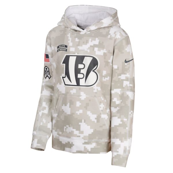 Cincinnati Bengals Nike 2024 Salute To Service Hoodie - Youth - Image 2