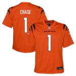Cincinnati Bengals Nike Alternate Jersey - Orange - Ja'Marr Chase - Youth