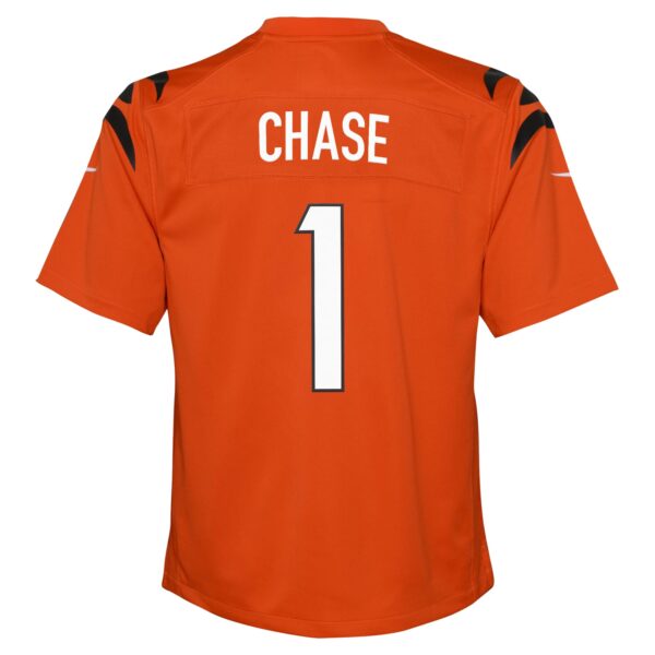 Cincinnati Bengals Nike Alternate Jersey - Orange - Ja'Marr Chase - Youth - Image 3