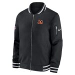 Cincinnati Bengals Nike Sideline Coach Bomber Jacket - Mens