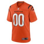 Cincinnati Bengals Nike Game Alternate Jersey - Orange - Custom - Mens