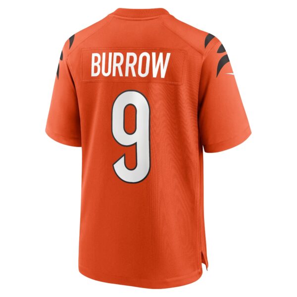 Cincinnati Bengals Nike Game Alternate Jersey - Orange - Joe Burrow - Mens - Image 2