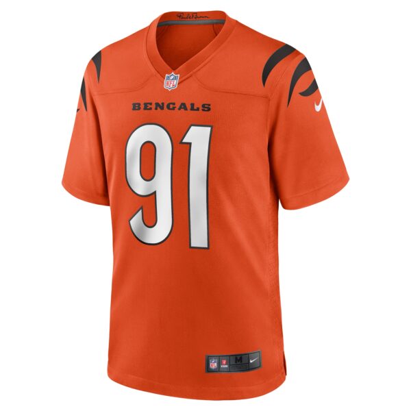 Cincinnati Bengals Nike Game Alternate Jersey - Orange - Trey Hendrickson - Mens - Image 2