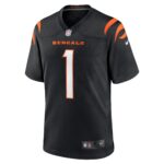 Cincinnati Bengals Nike Game Home Team Colour Jersey - Black - Ja'Marr Chase - Mens