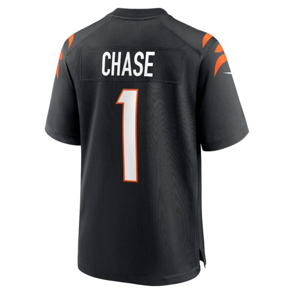 Cincinnati Bengals Nike Game Home Team Colour Jersey - Black - Ja'Marr Chase - Mens - Image 2