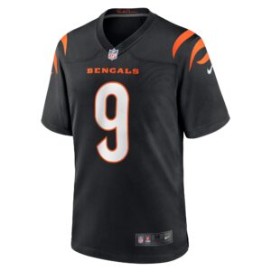 Cincinnati Bengals Nike Game Home Team Colour Jersey - Black - Joe Burrow - Mens
