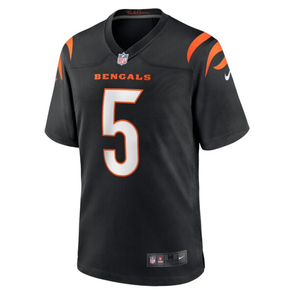 Cincinnati Bengals Nike Game Home Team Colour Jersey - Black - Tee Higgins - Mens - Image 2