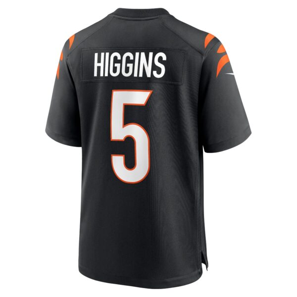 Cincinnati Bengals Nike Game Home Team Colour Jersey - Black - Tee Higgins - Mens - Image 3