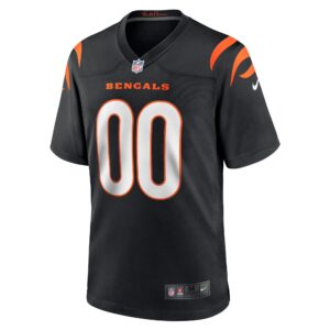 Cincinnati Bengals Nike Game Jersey - Black - Custom - Mens