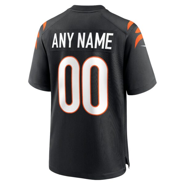 Cincinnati Bengals Nike Game Jersey - Black - Custom - Mens - Image 2