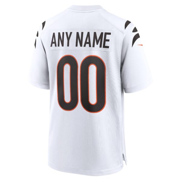 Cincinnati Bengals Nike Game Road Jersey - White - Custom - Mens - Image 2