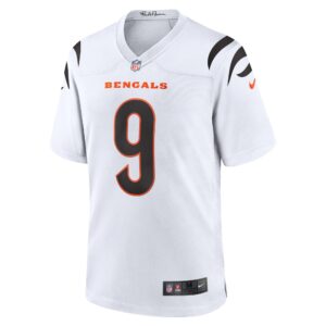 Cincinnati Bengals Nike Game Road Jersey - White - Joe Burrow - Mens
