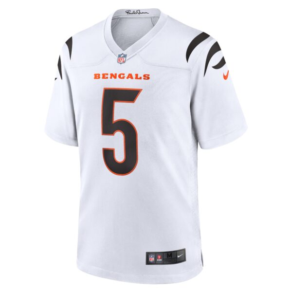 Cincinnati Bengals Nike Game Road Jersey - White - Tee Higgins - Mens - Image 2