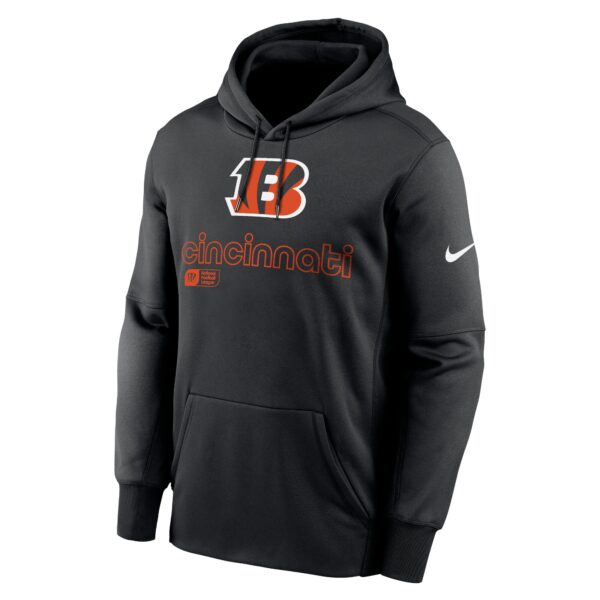 Cincinnati Bengals Nike Performance Fleece Pullover Hoodie - Mens - Image 2