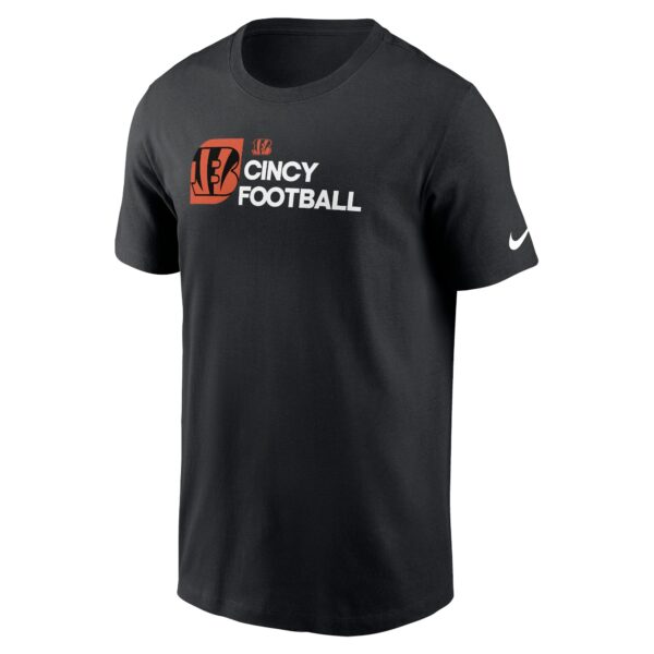 Cincinnati Bengals Nike Short Sleeve Essential Cotton T-Shirt - Mens - Image 2