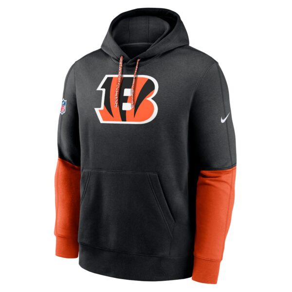 Cincinnati Bengals Nike Sideline Club Hoodie Team Issue - Mens - Image 2