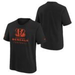 Cincinnati Bengals Nike Team Issue Sideline T Shirt - Black - Youth