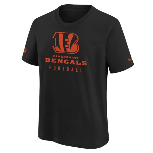 Cincinnati Bengals Nike Team Issue Sideline T Shirt - Black - Youth - Image 2