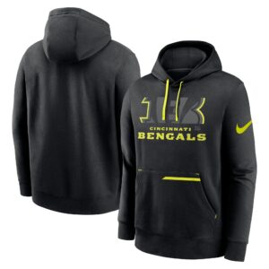 Cincinnati Bengals Nike VOLT Pullover Fleece Hoodie - Mens