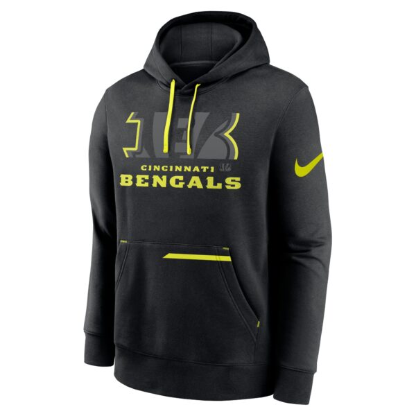Cincinnati Bengals Nike VOLT Pullover Fleece Hoodie - Mens - Image 2