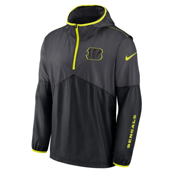 Cincinnati Bengals Nike VOLT Woven Half Zip Jacket - Mens - Image 2