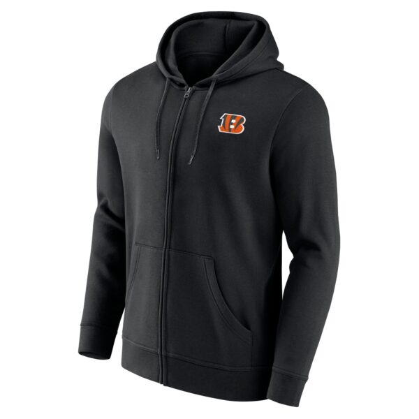 Cincinnati Bengals Primary Logo Full Zip Hoodie - Mens - Image 2